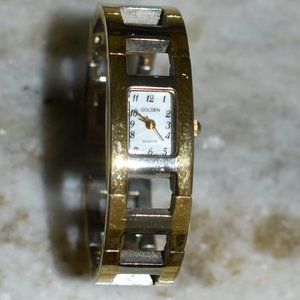 Women's Golden Cuff Watch - Needs New Battery